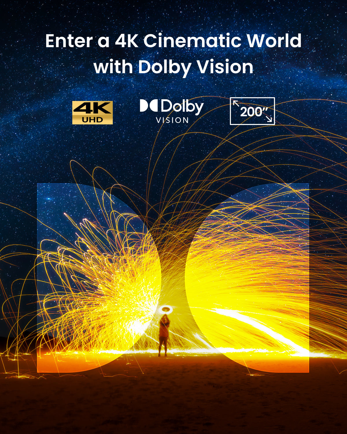 Cosmos 4K SE | Dolby Vison Projector with Google TV