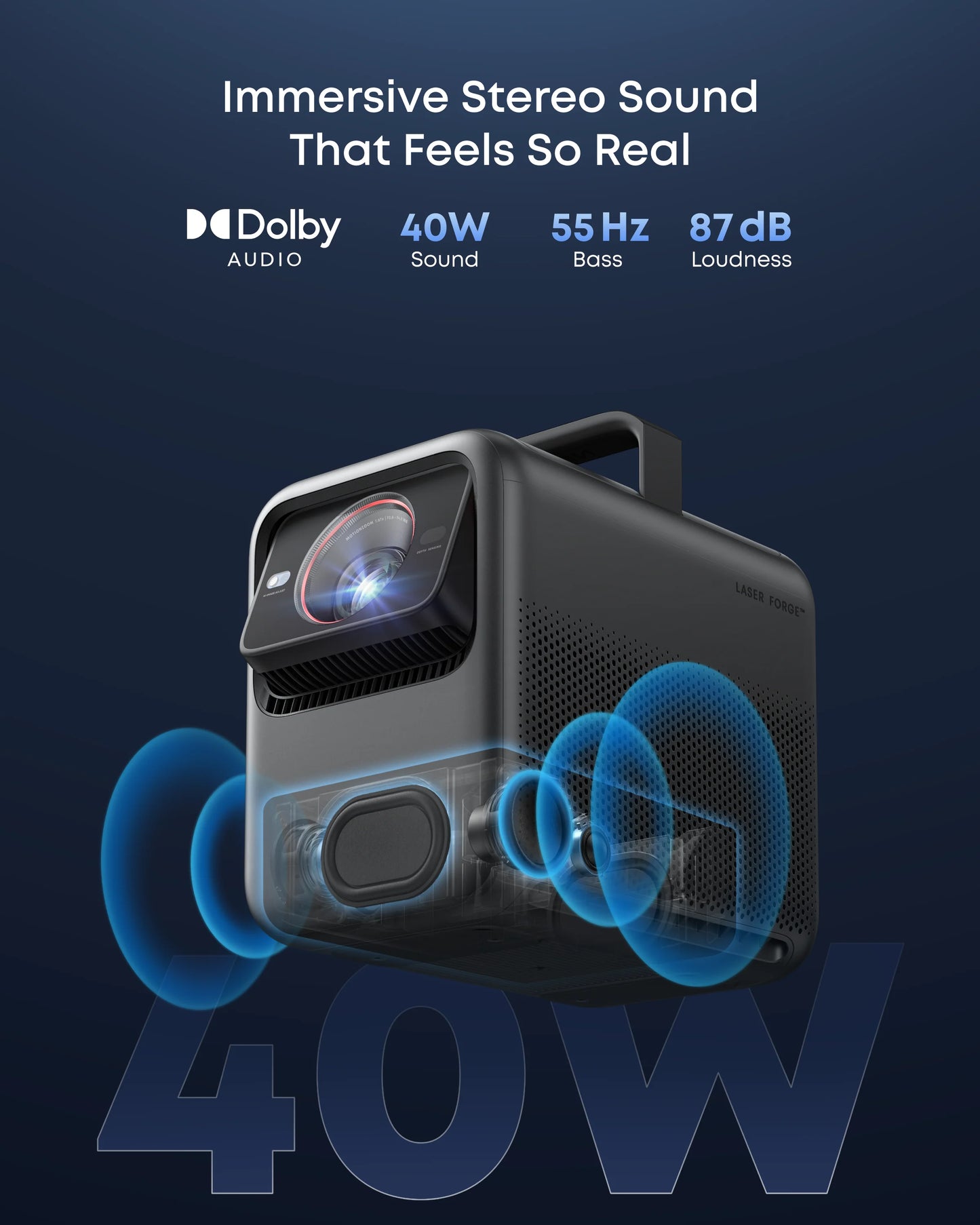 NEBULA X1 | 4K Triple Laser Projector with Dolby Audio
