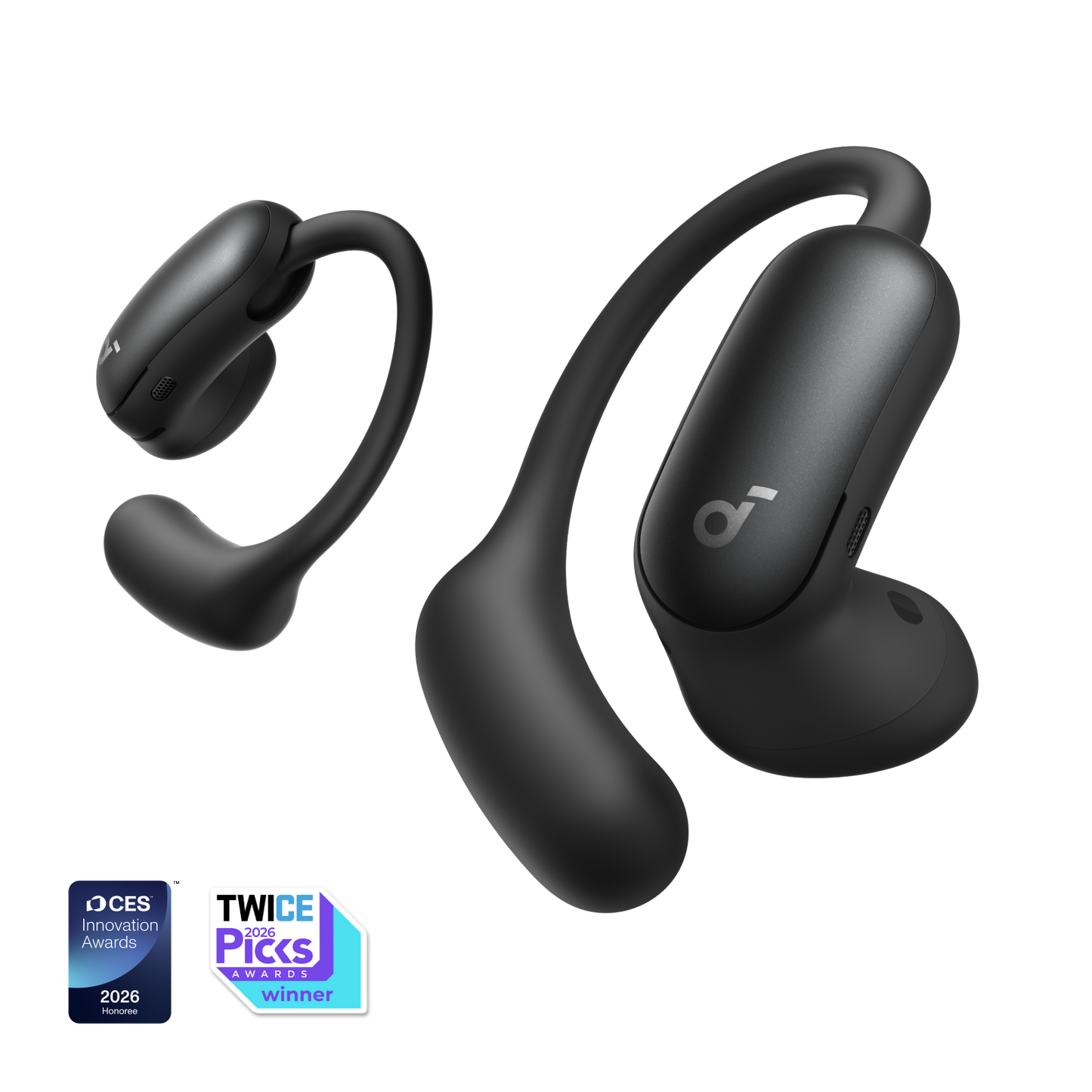 AeroFit 2 Pro｜Dual-Form Earbuds with Open-Ear and Active Noise Cancellation Form