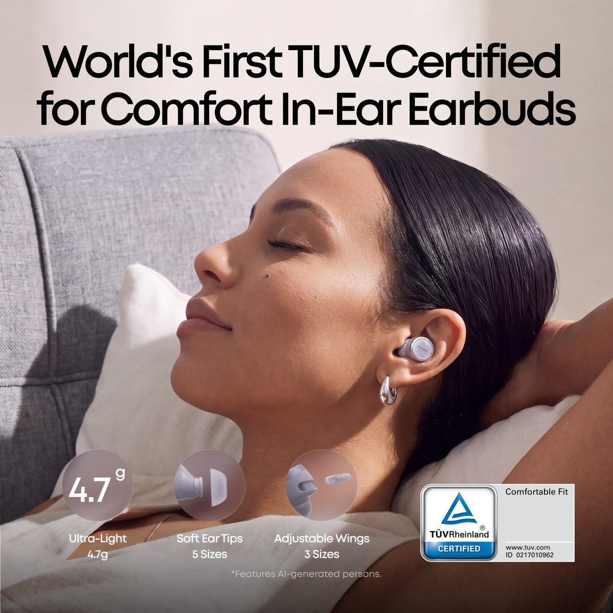 Anker soundcore Liberty Buds 2 | Certified Comfortable Wireless Earbuds for Calls