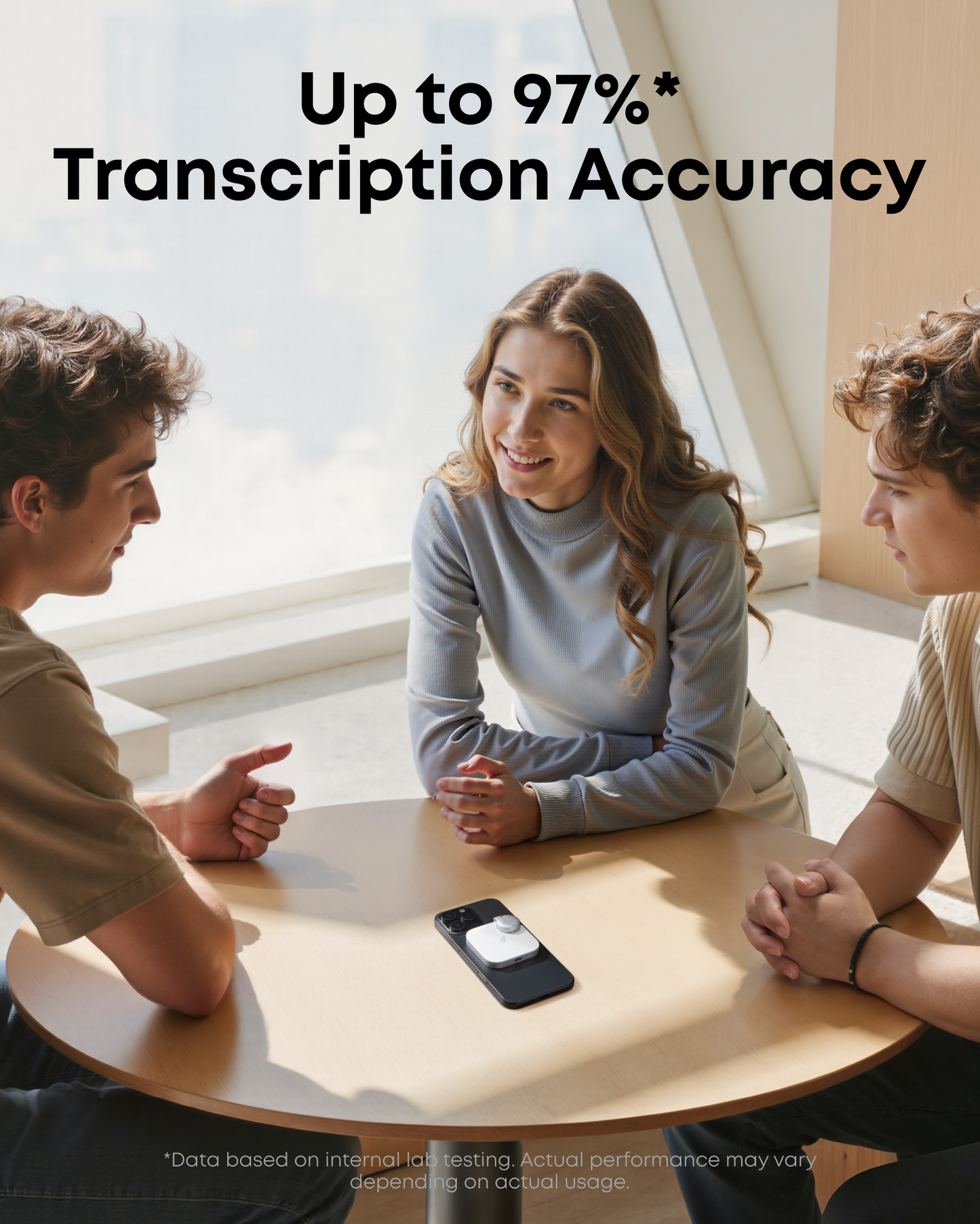 soundcore Work | The World's First Coin-Sized AI Voice Recorder