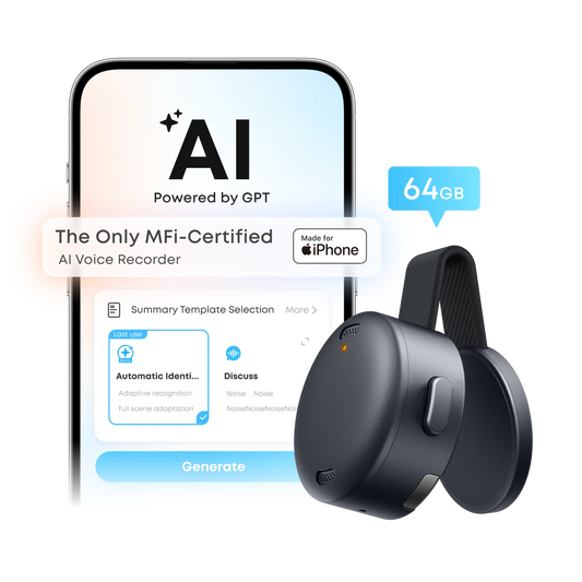 soundcore Work | The World's First Coin-Sized AI Voice Recorder