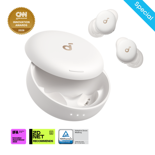 soundcore lunar white special sleep earbuds