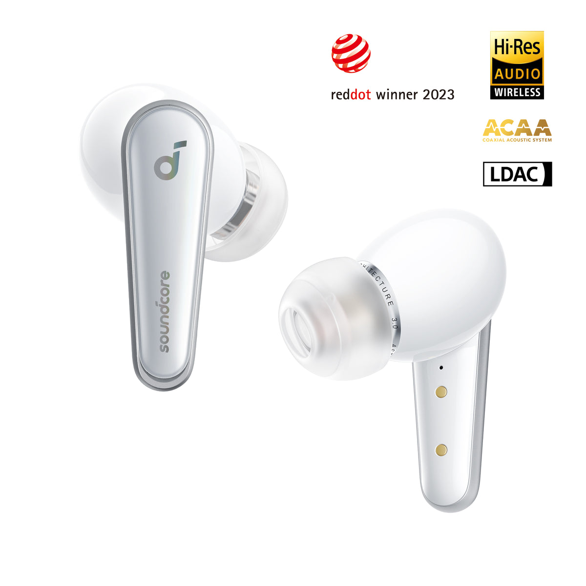 Soundcore by Anker Liberty 4, Noise Cancelling Earbuds, True Wireless  Earbuds with ACAA 3.0, Dual Dynamic Drivers for Hi-Res Premium Sound,  Spatial