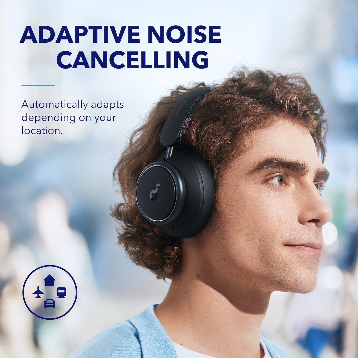 Anker Soundcore Space One Active Noise Cancelling Wireless Bluetooth  Headphones - Black - Micro Center