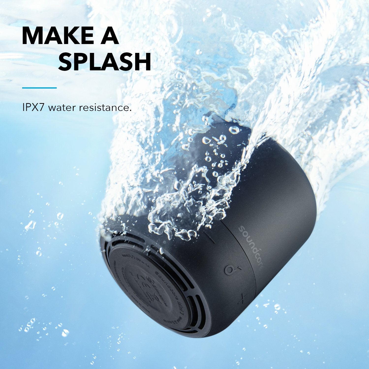 Anker Soundcore Mini 3 Bluetooth Speaker, BassUp and PartyCast Black
