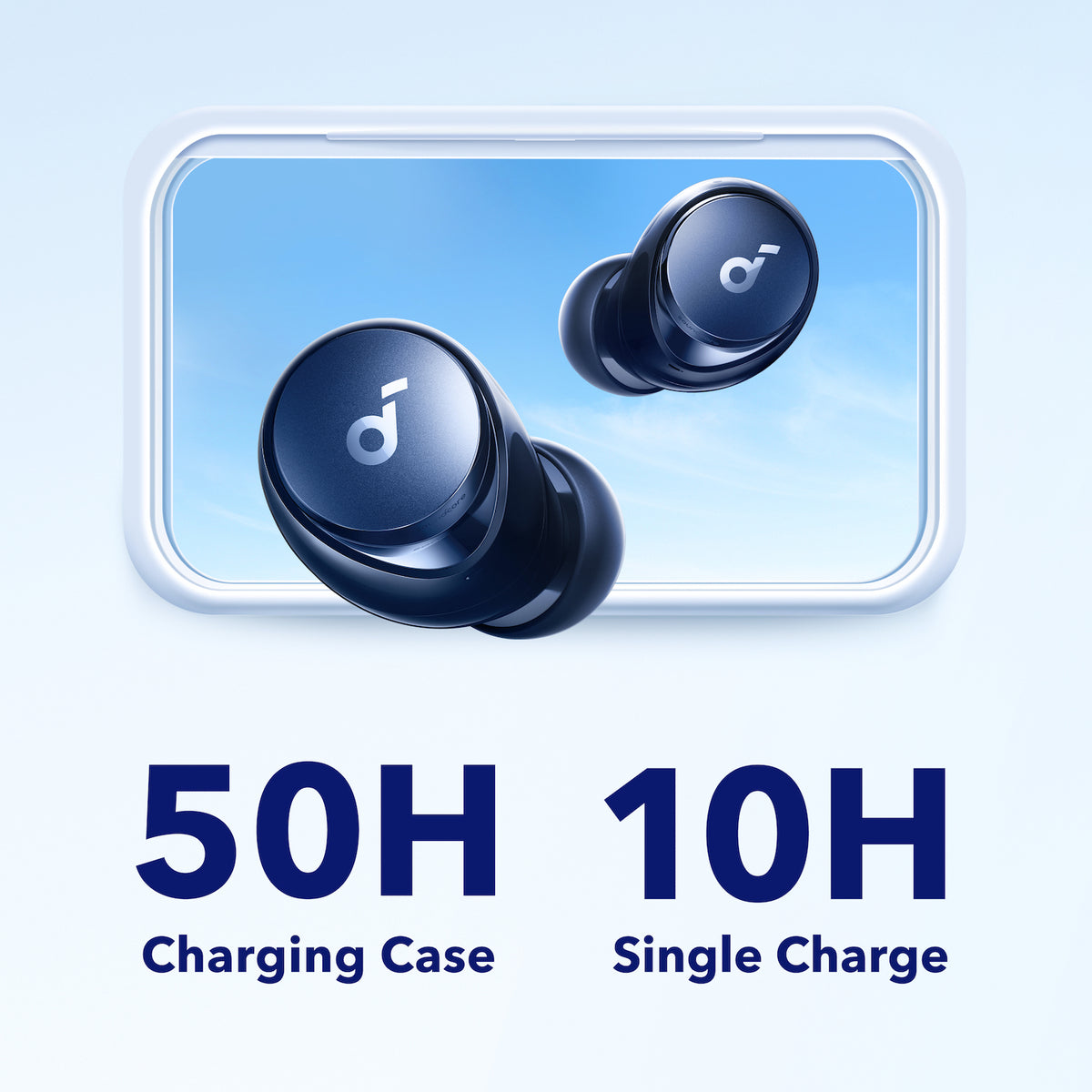 Soundcore by Anker Life P3 Noise Cancelling Earbuds, Ultra Long 50H  Playtime, APP Control,Sky Blue 
