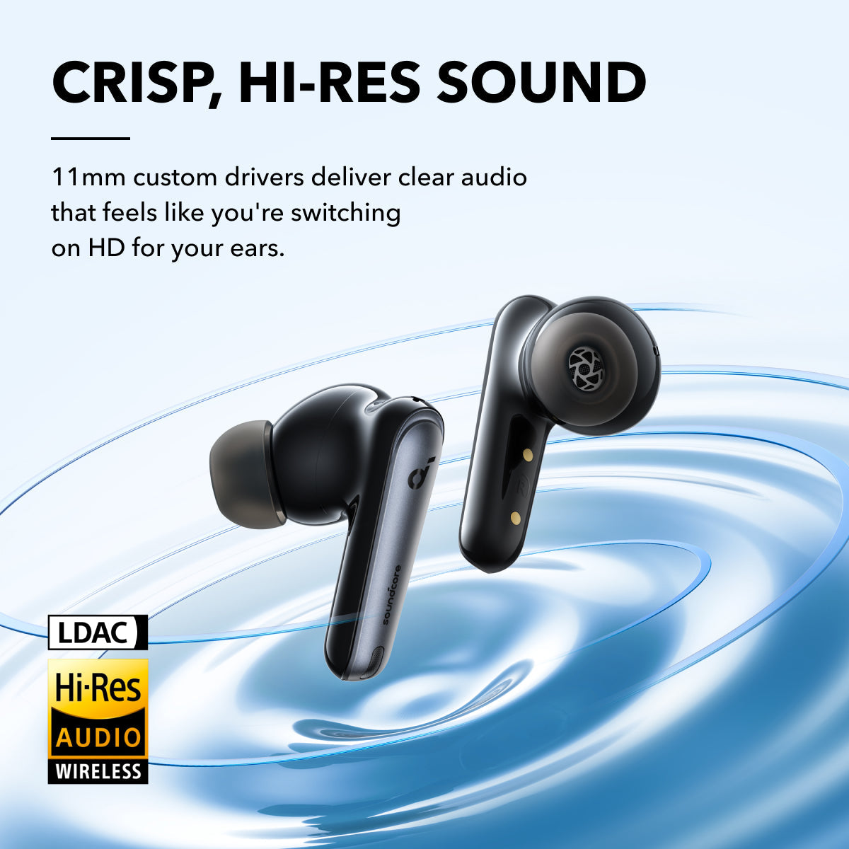 soundcore Liberty 4 In Ear Wireless Headphones - Midnight Black for sale  online